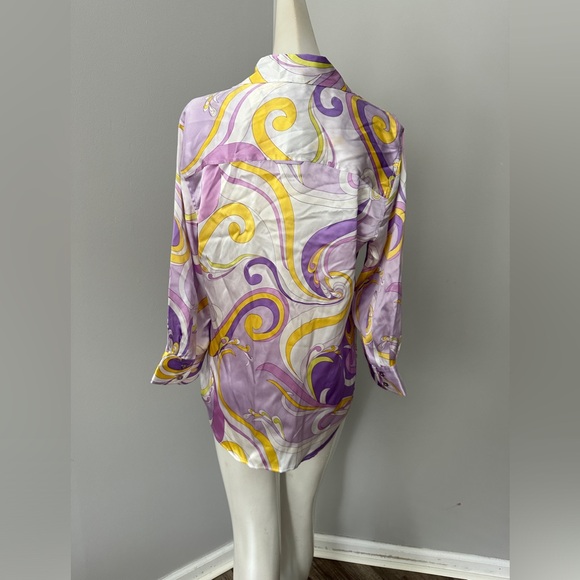 L'AGENCE Dani 3/4 Sleeve Blouse - Picture 7 of 9